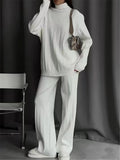 Elara Ribbed Turtleneck Knit Set