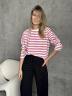 Marlowe Striped Long Sleeve Tee