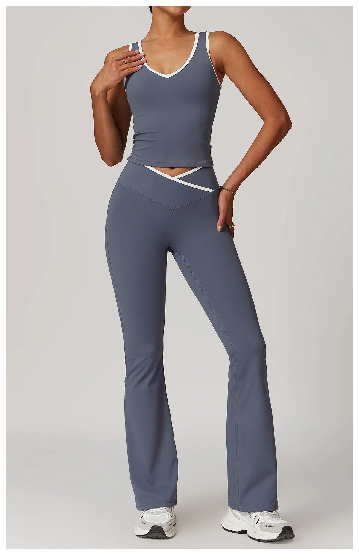 Tank Top + Leggings/Shorts — Sleek Fit Workout Set with Sculpting Fit