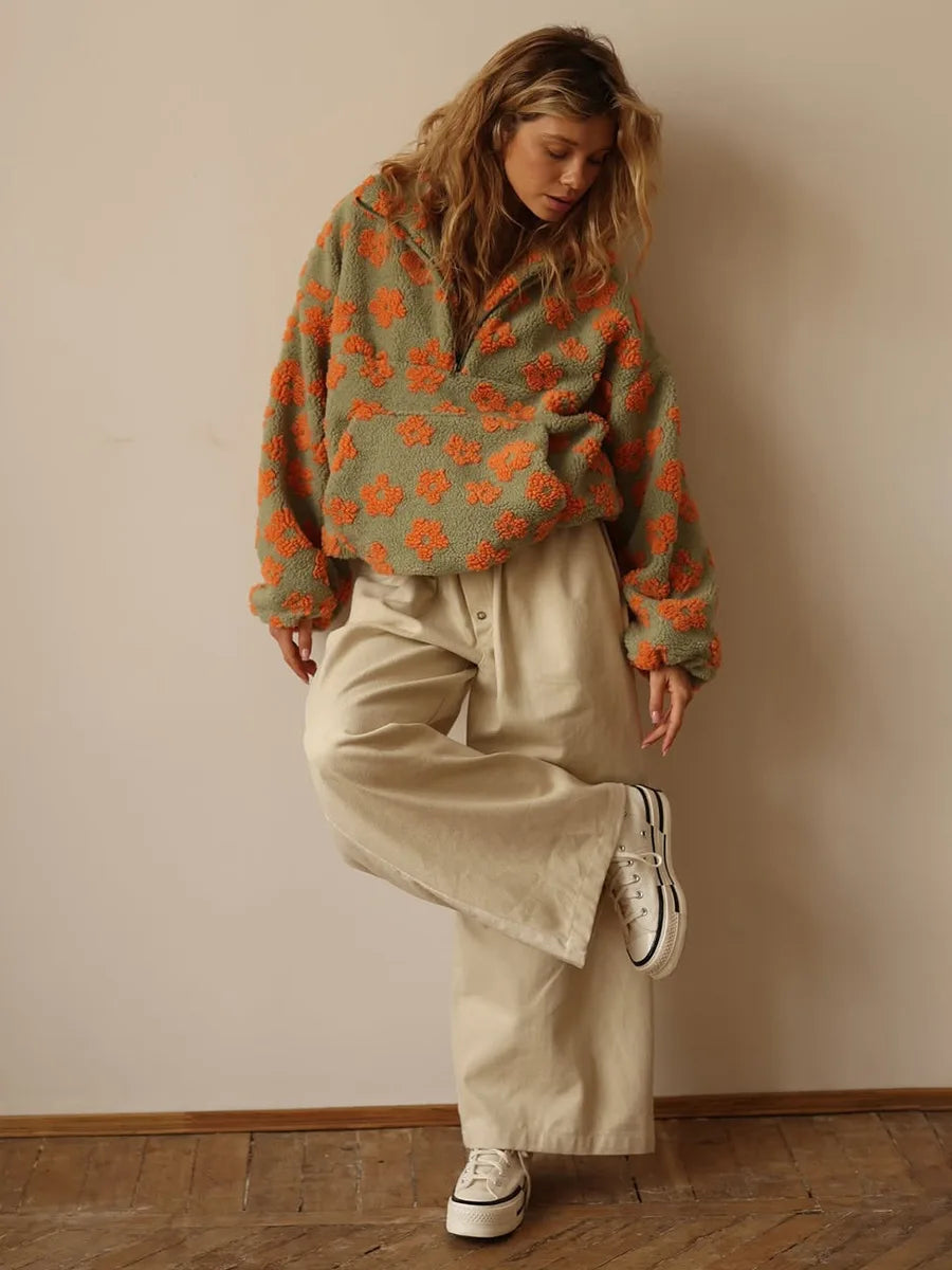 Flora Fleece Quarter-Zip Pullover