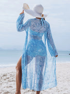 Three Piece Tankini Set Kimono Cover Up Swimwear