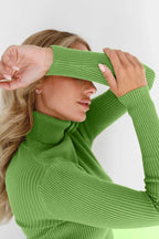Aurora Ribbed Turtleneck Sweater