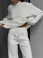 Elara Ribbed Turtleneck Knit Set