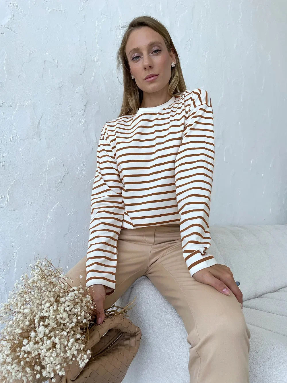Marlowe Striped Long Sleeve Tee