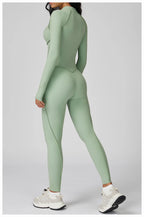 Long Sleeve Workout Jumpsuit — Seamless Contour Fit with Sculpting Support