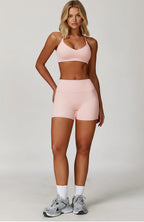 Sports Bra + Short — QuickDry Workout Set with Sculpting Fit (2–3 Piece)