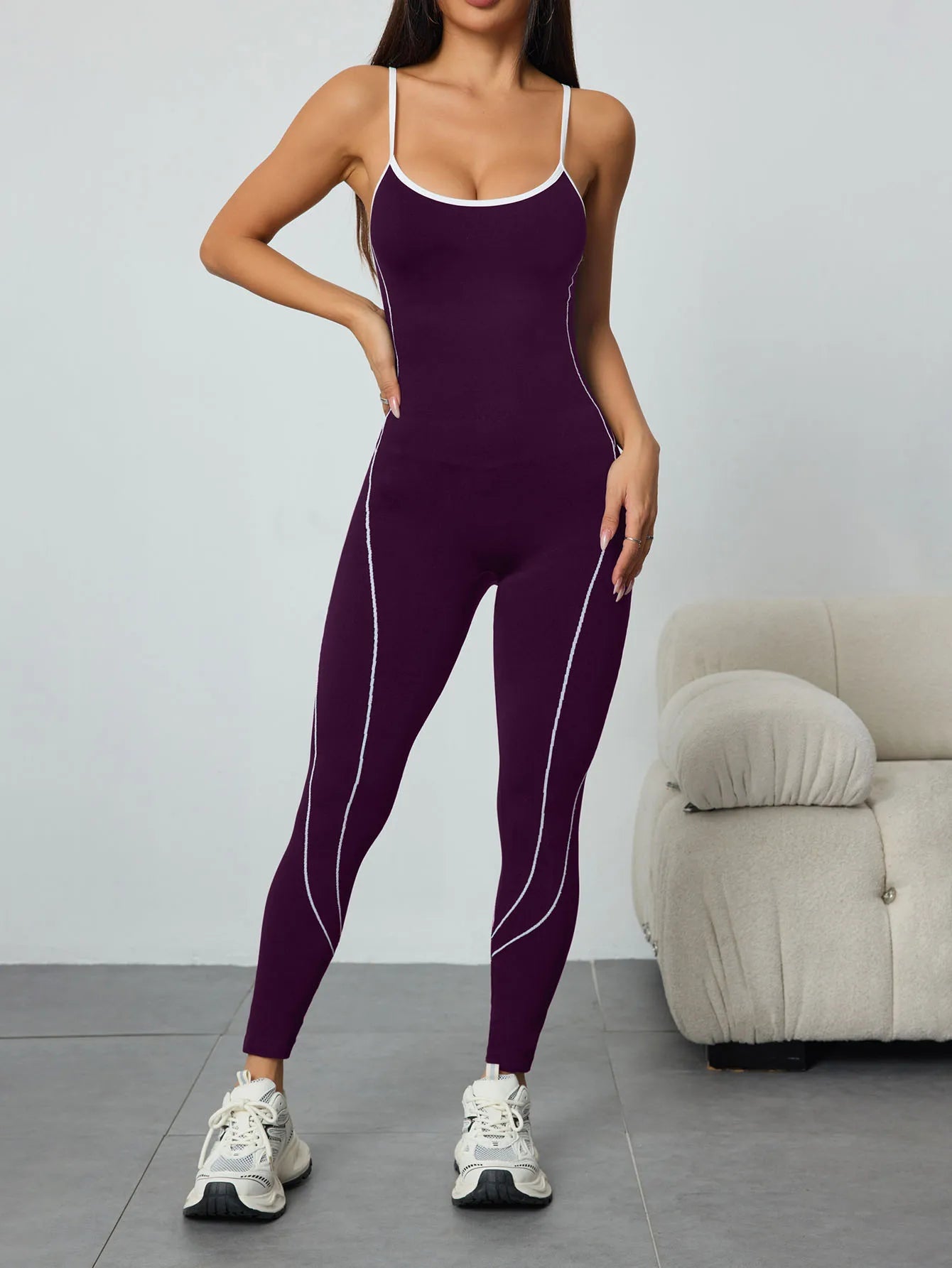 Sleeveless Backless Catsuit Jumpsuit Womens