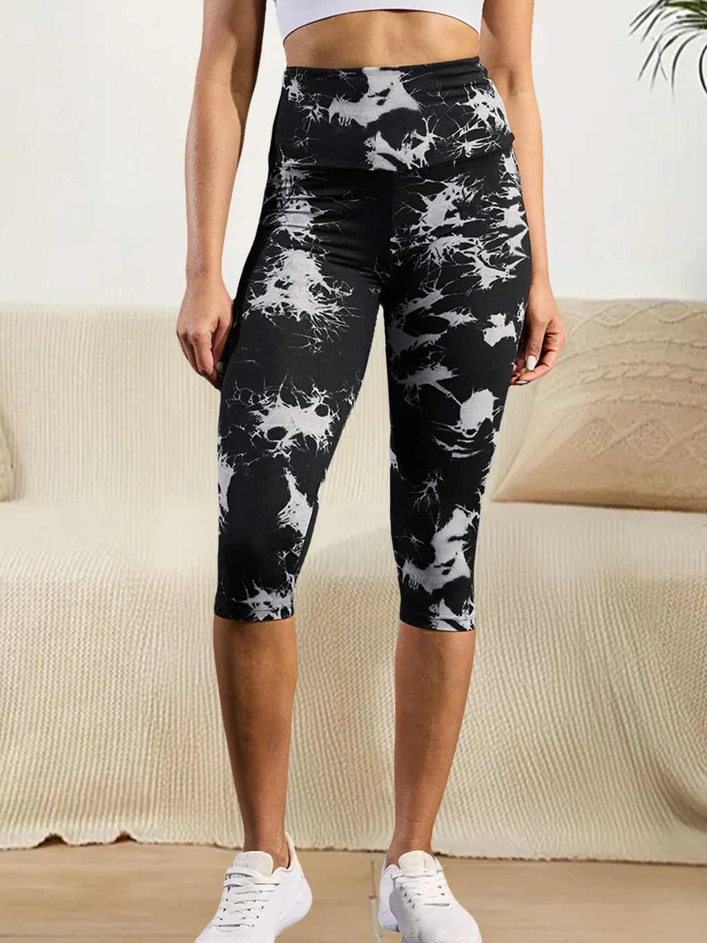 Legging Capri High Waisted Tummy Control