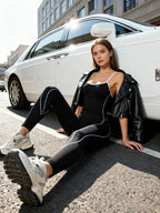 Sleeveless Backless Catsuit Jumpsuit Womens