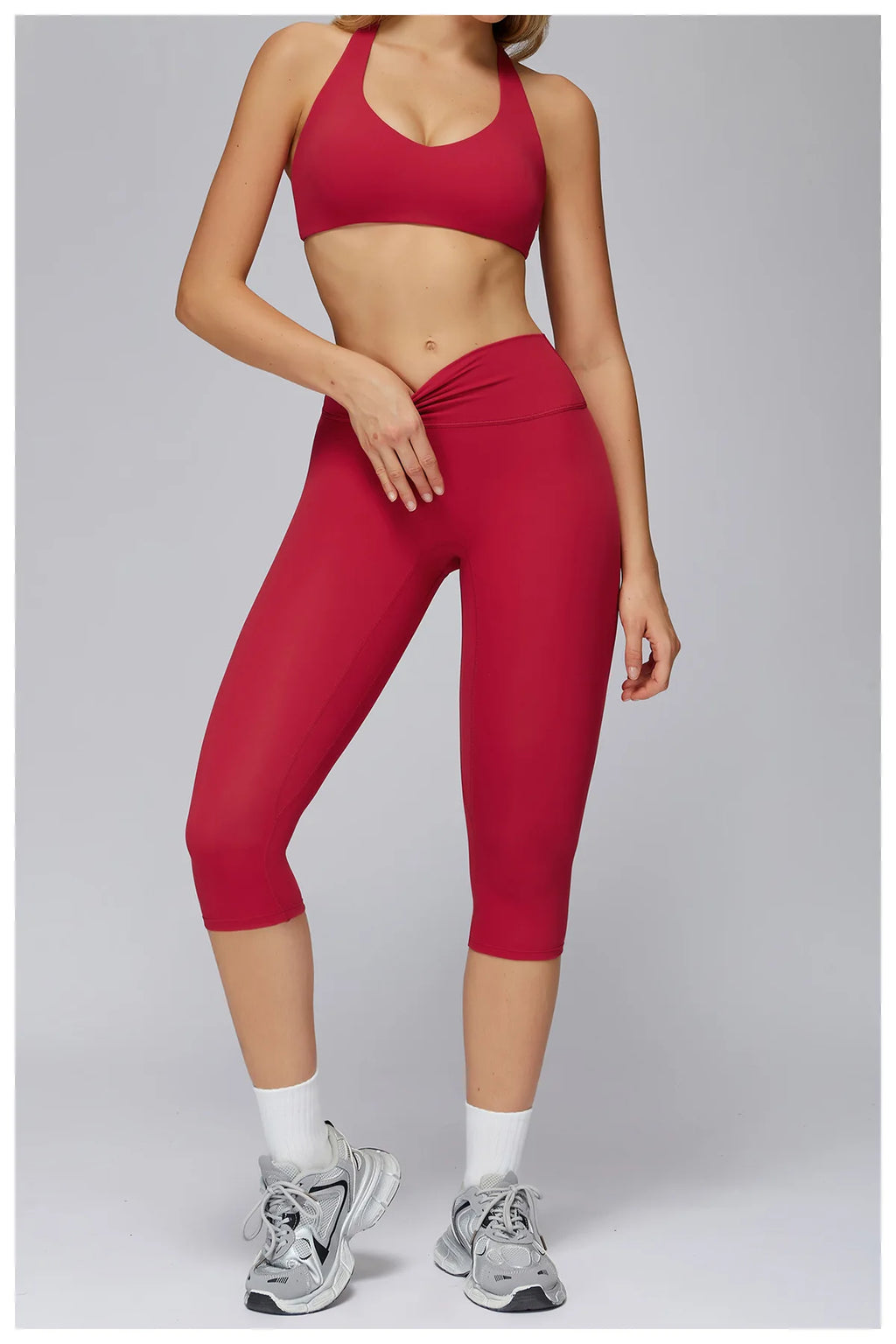 Legging Capri High Waist Tummy Control Push Up
