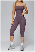 Legging Capri High Waist Tummy Control Push Up