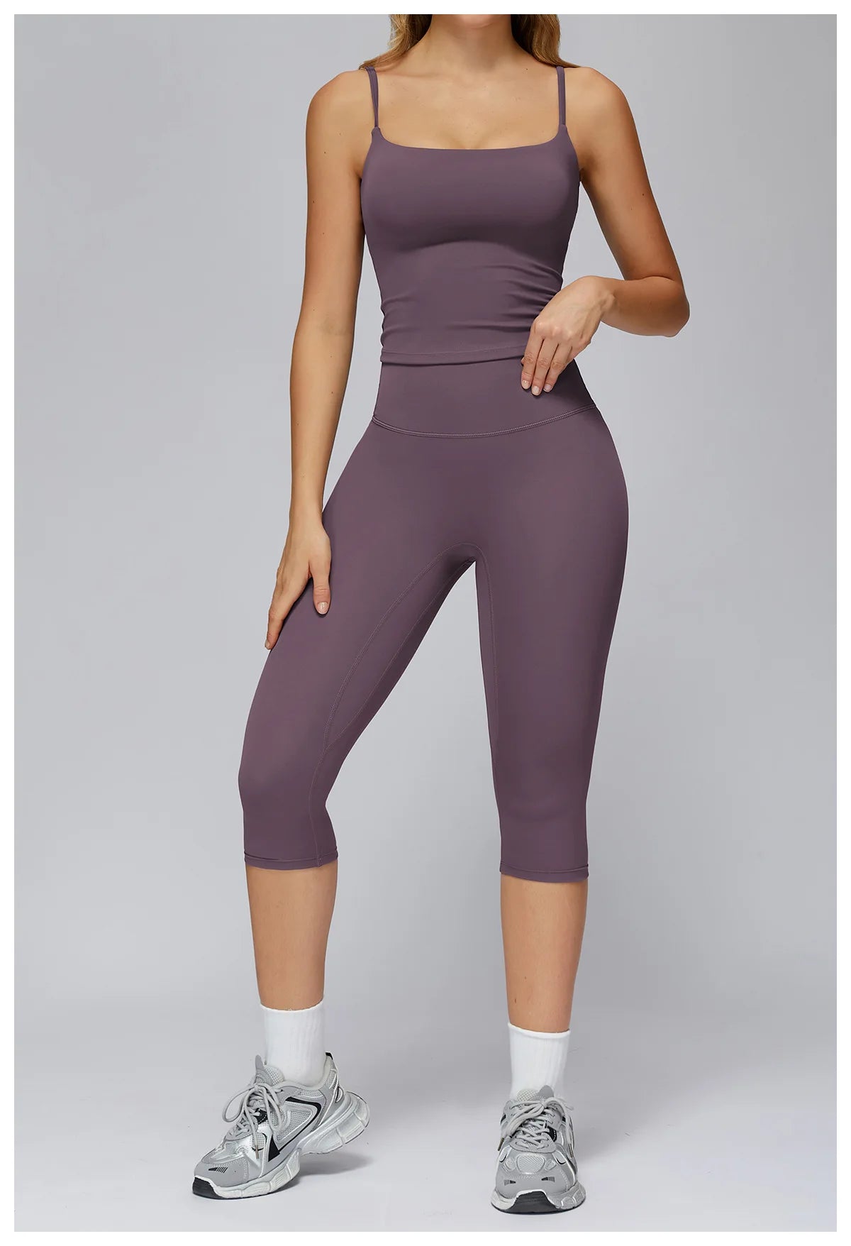 Legging Capri High Waist Tummy Control Push Up
