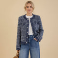 Casaco Cardigã Tweed Classic Valemza
