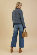 Casaco Cardigã Tweed Classic Valemza