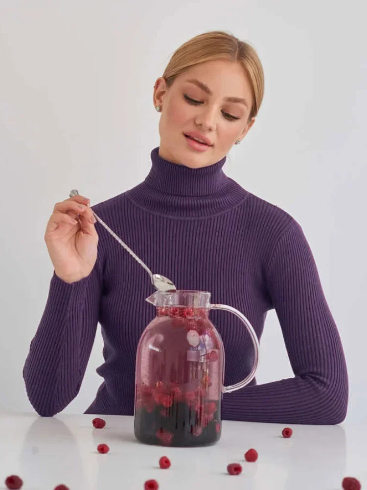 Aurora Ribbed Turtleneck Sweater
