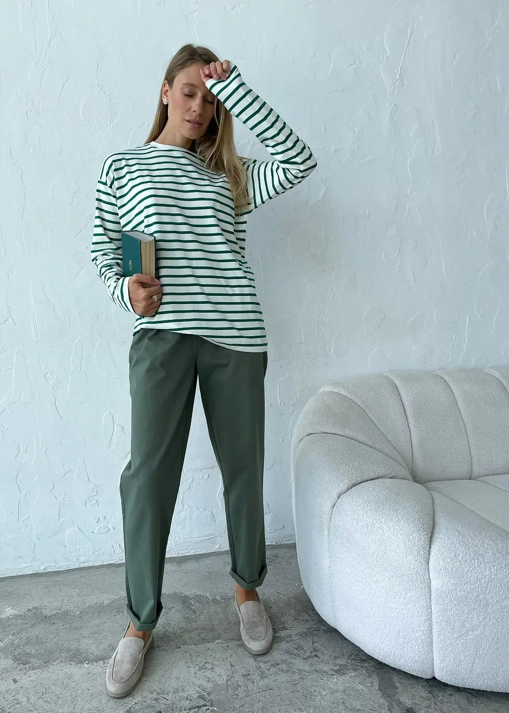 Marlowe Striped Long Sleeve Tee