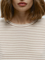 Harper Striped Twist Hem Long Sleeve Tee