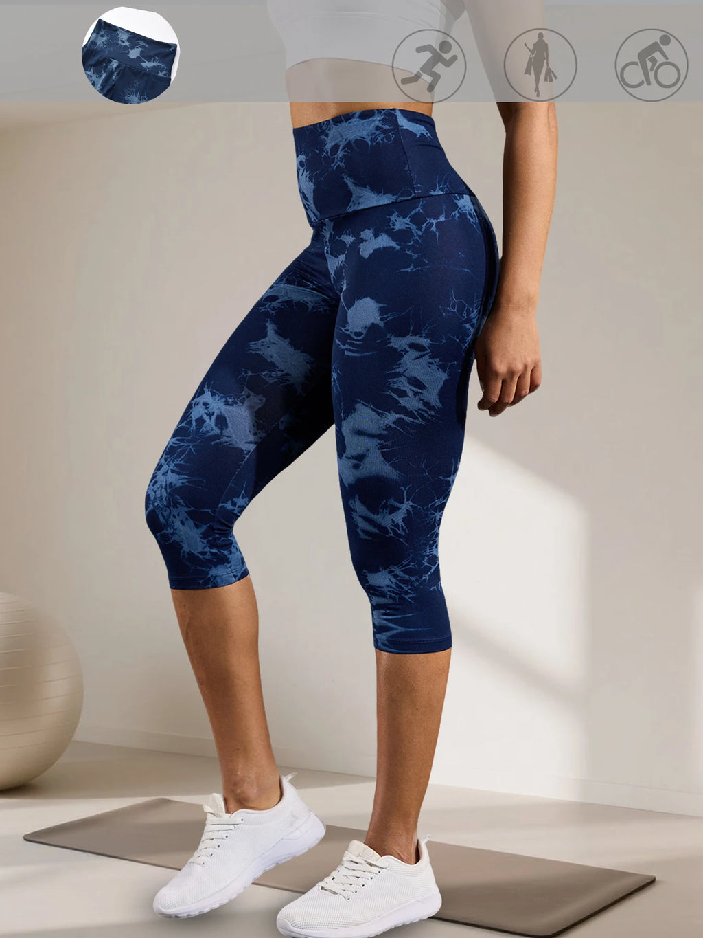 Legging Capri High Waisted Tummy Control
