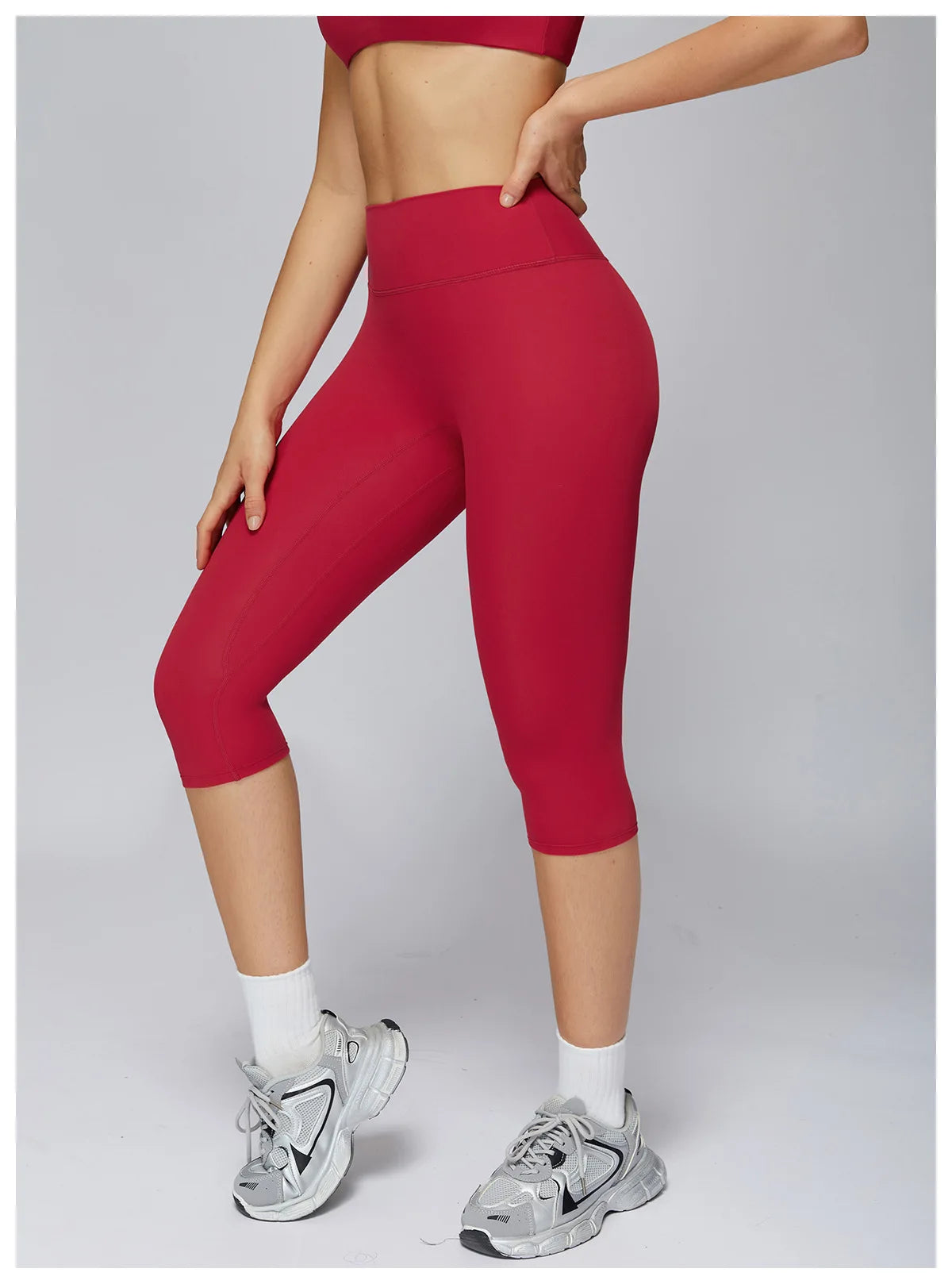 Legging Capri High Waist Tummy Control Push Up