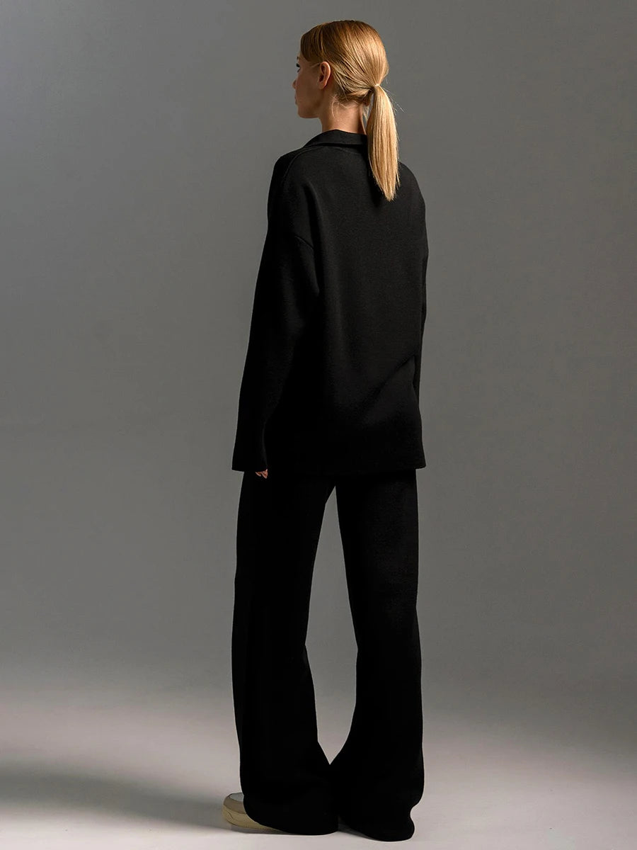 Liora Polo Knit Lounge Set
