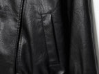 Jaqueta Bomber Oversized Couro PU Texturizado