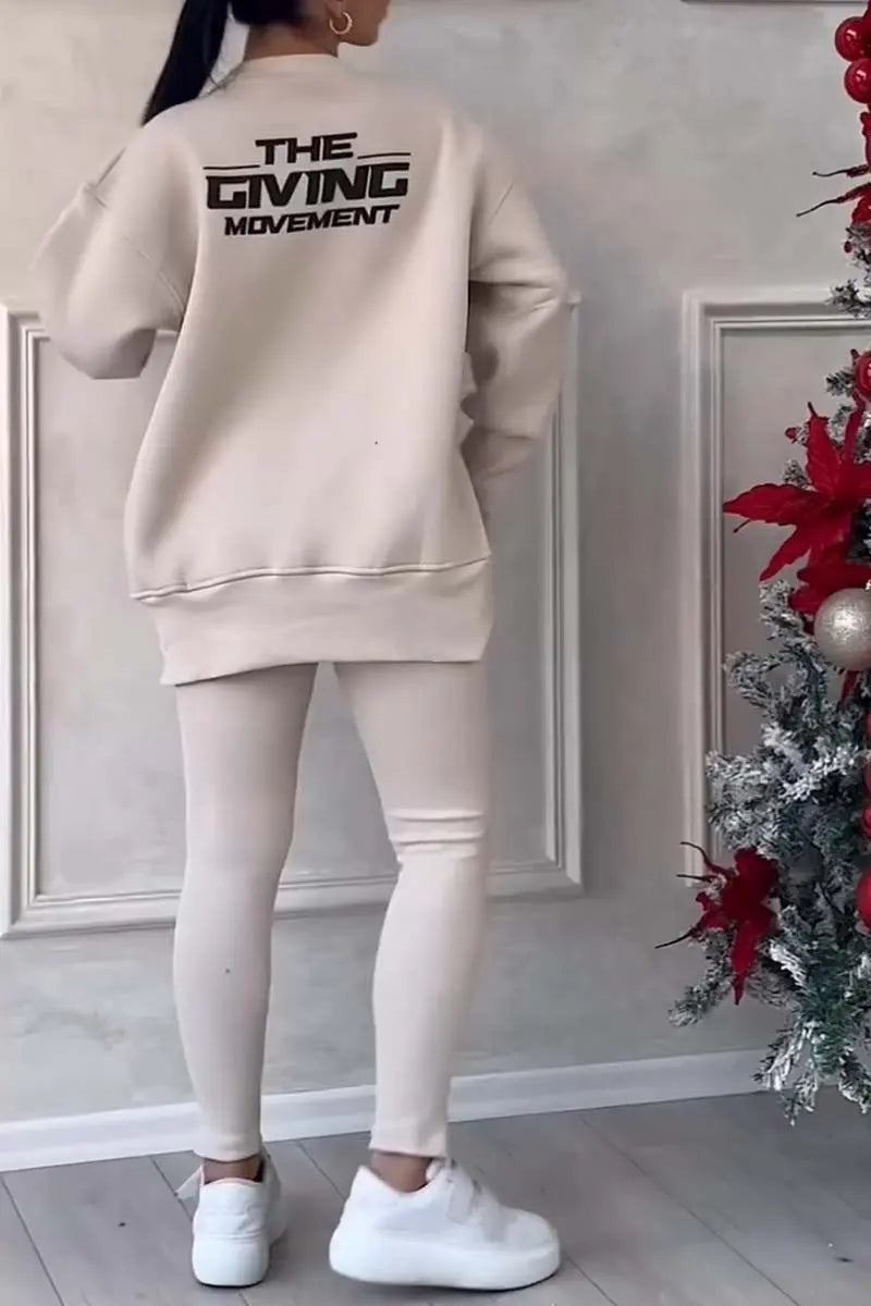 Serena Peplum Sweatshirt Set