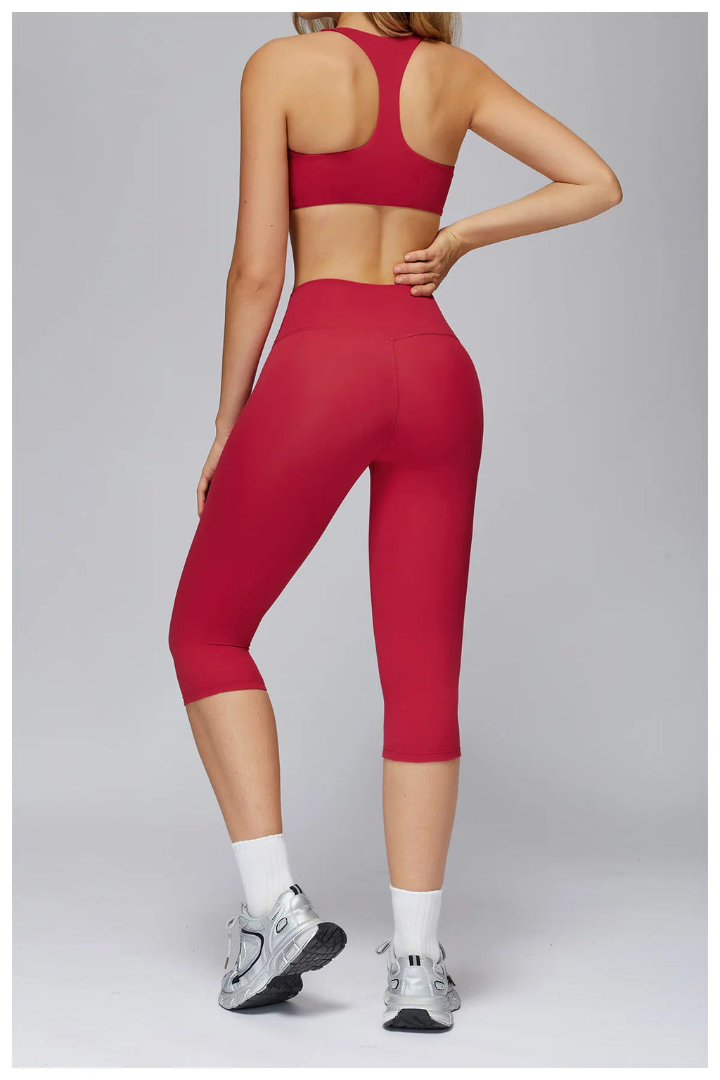 Legging Capri High Waist Tummy Control Push Up