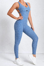 Sleeveless Cutout Back Catsuit Jumpsuit Women’s Sculpting Workout