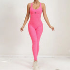 Sleeveless Cutout Back Catsuit Jumpsuit Women’s Sculpting Workout