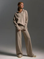 Liora Polo Knit Lounge Set