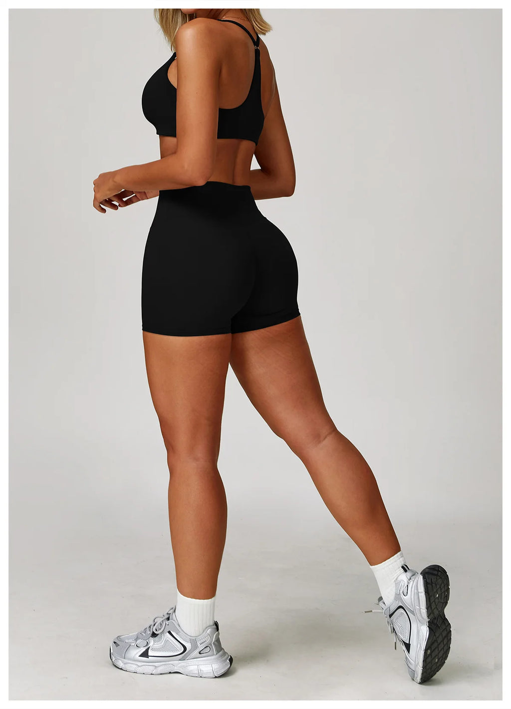 Sports Bra + Short — QuickDry Workout Set with Sculpting Fit (2–3 Piece)