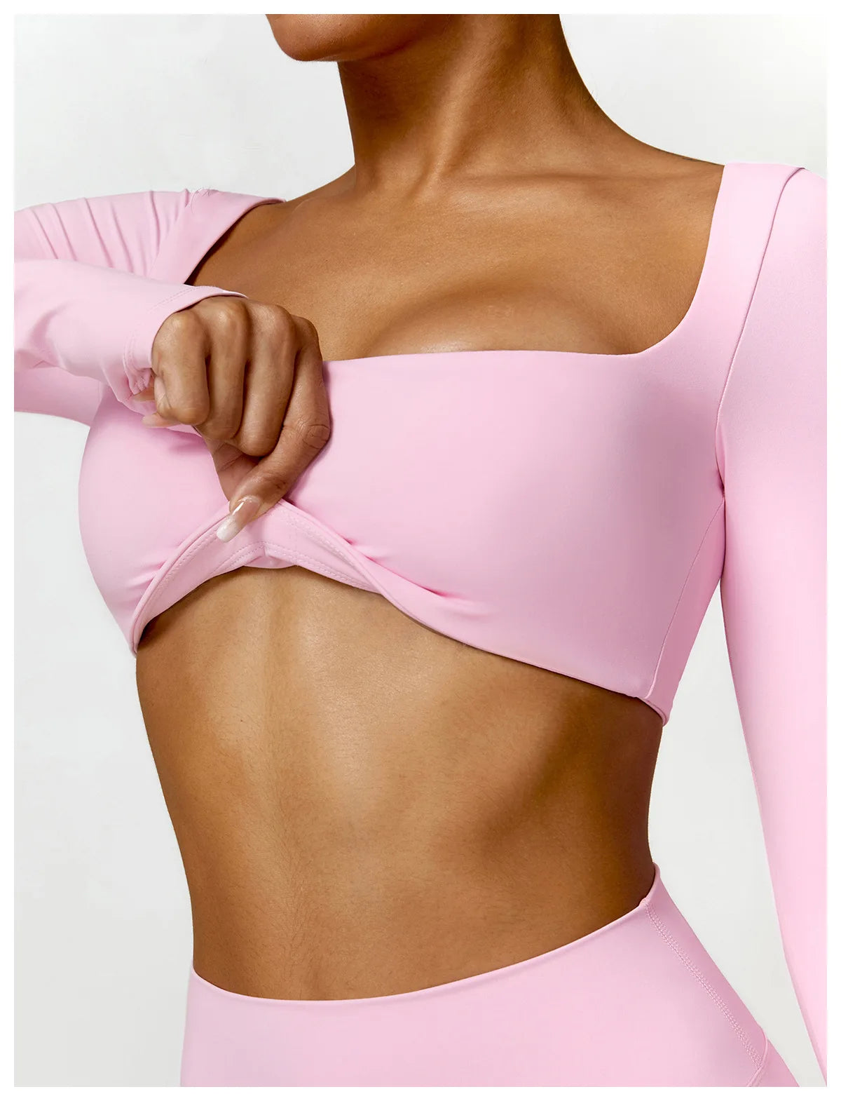 Long Sleeve Top + Leggings/Short — QuickDry Workout Set with Sculpting Fit