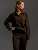 Liora Polo Knit Lounge Set
