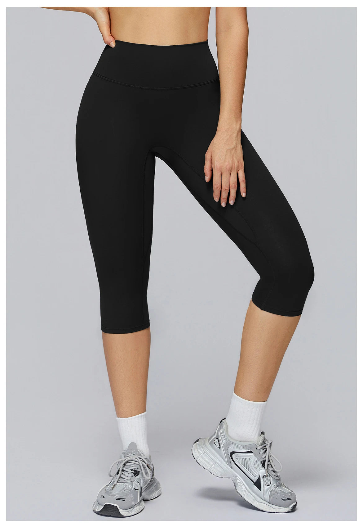 Legging Capri High Waist Tummy Control Push Up
