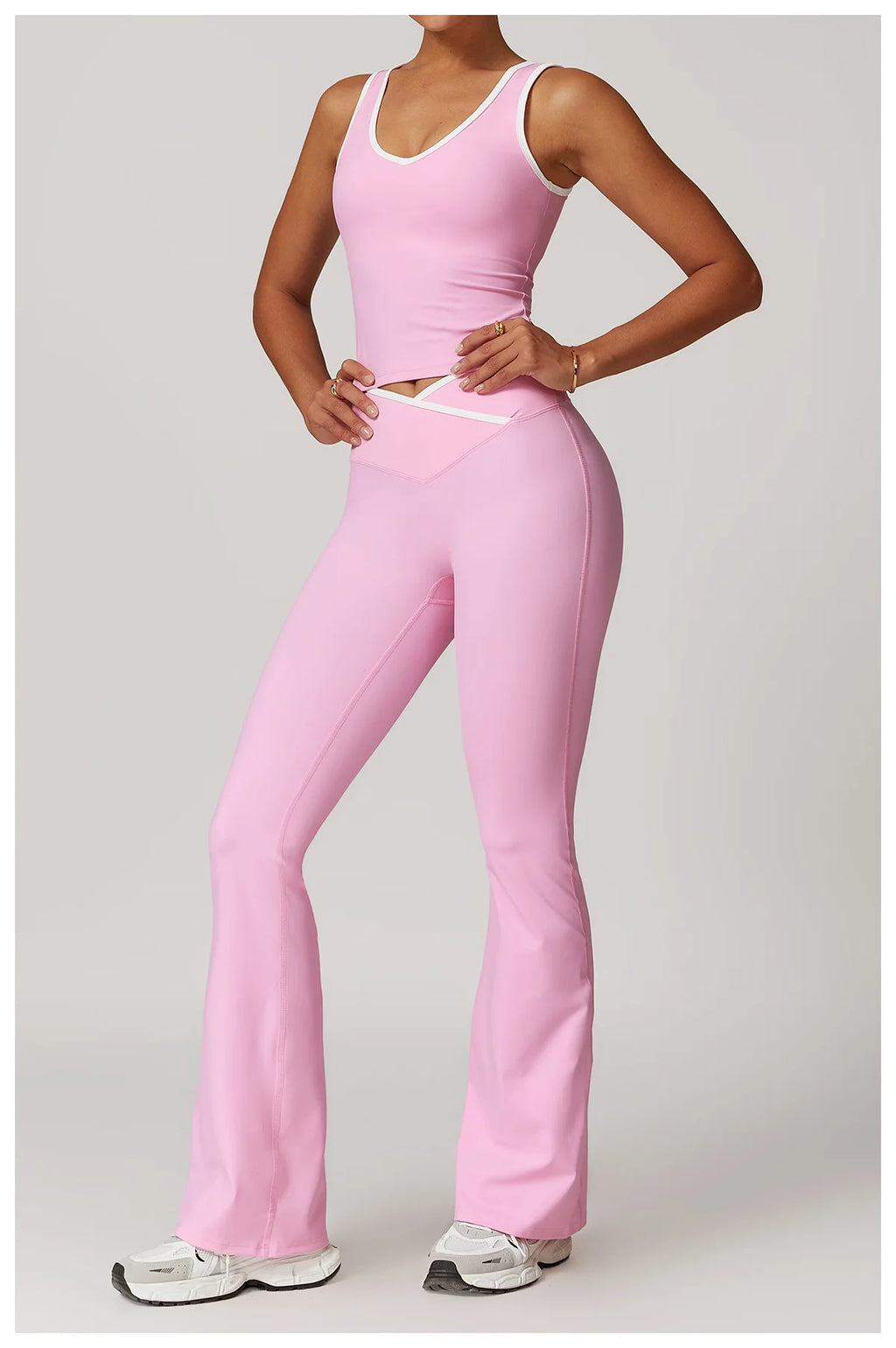 Tank Top + Leggings/Shorts — Sleek Fit Workout Set with Sculpting Fit