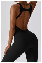 One-Piece Jumpsuit — Seamless Sculpting Fit with Flared Leg