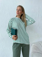 Marlowe Striped Long Sleeve Tee