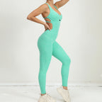 Sleeveless Cutout Back Catsuit Jumpsuit Women’s Sculpting Workout