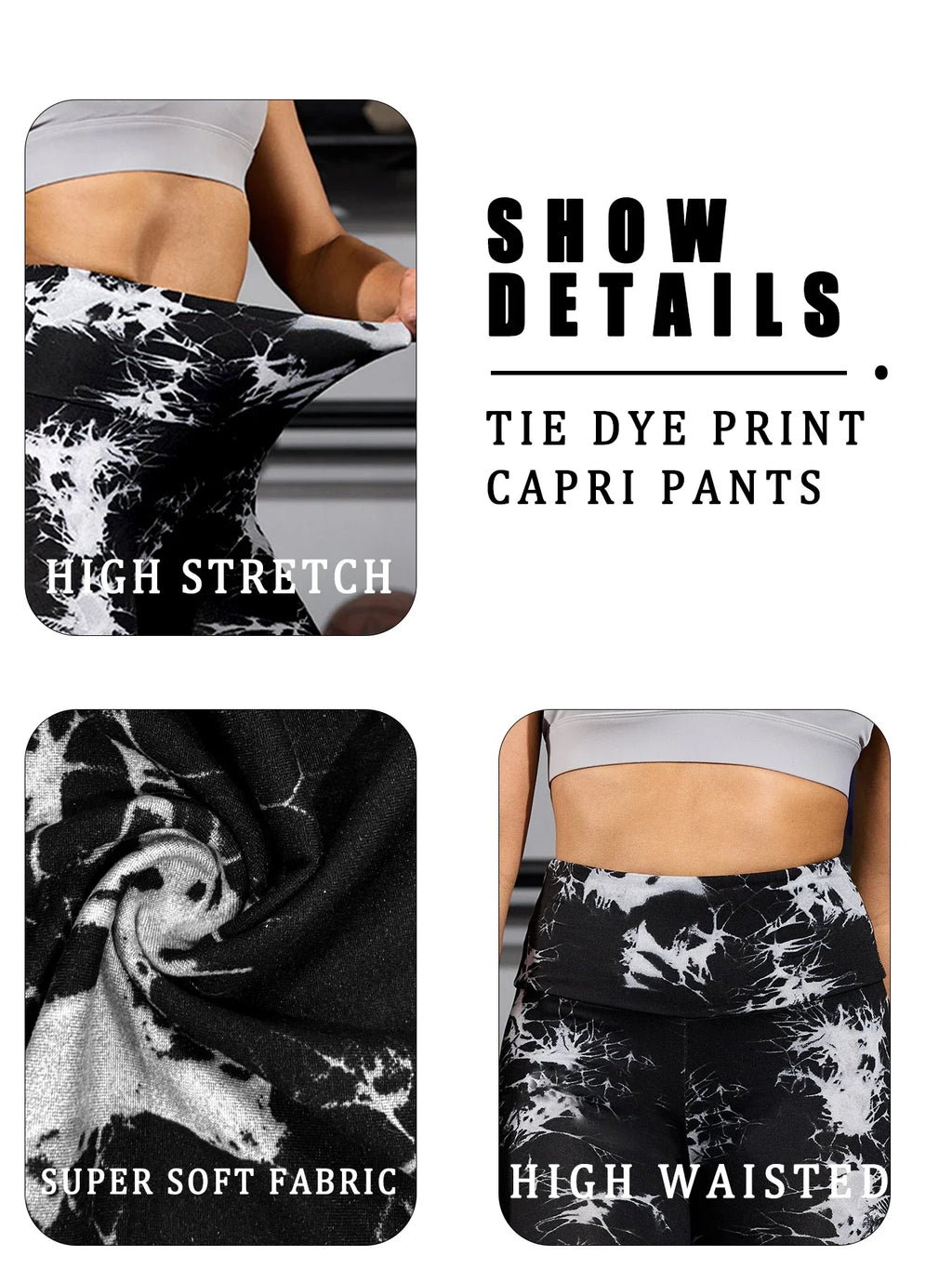 Legging Capri High Waisted Tummy Control