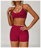 Sports Bra + Short — QuickDry Workout Set with Sculpting Fit (2–3 Piece)