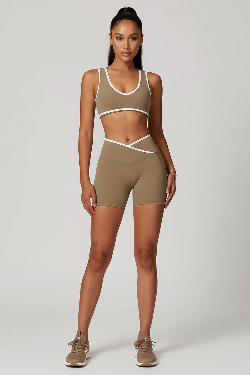 Tank Top + Leggings/Shorts — Sleek Fit Workout Set with Sculpting Fit