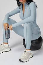 Long Sleeve Workout Jumpsuit — Seamless Contour Fit with Sculpting Support