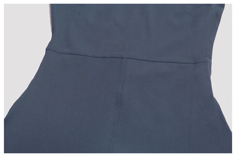 Long Sleeve Zip Front Jumpsuit Women High Neck Flare Leg Stretch Catsuit