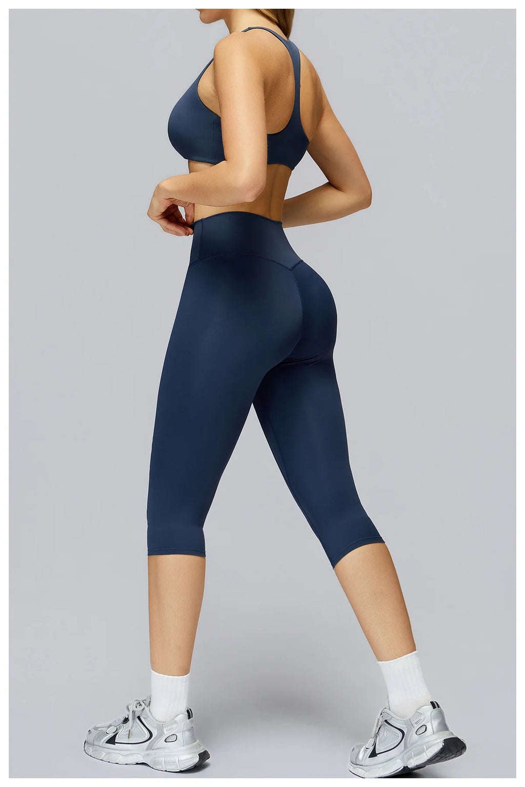 Legging Capri High Waist Tummy Control Push Up
