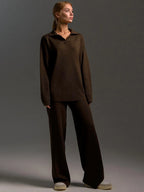 Liora Polo Knit Lounge Set