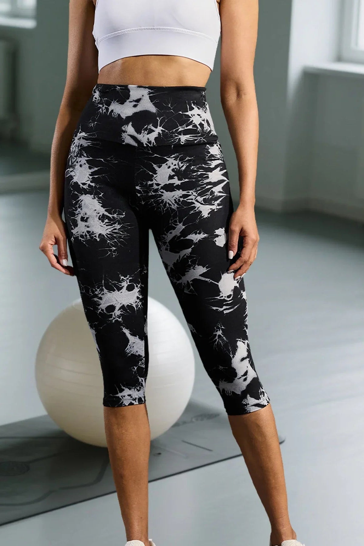 Legging Capri High Waisted Tummy Control