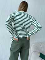 Marlowe Striped Long Sleeve Tee