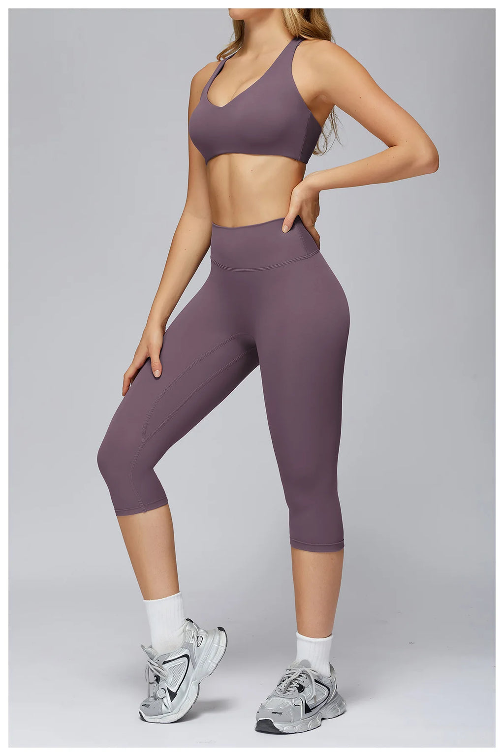 Legging Capri High Waist Tummy Control Push Up