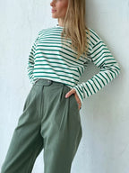 Marlowe Striped Long Sleeve Tee