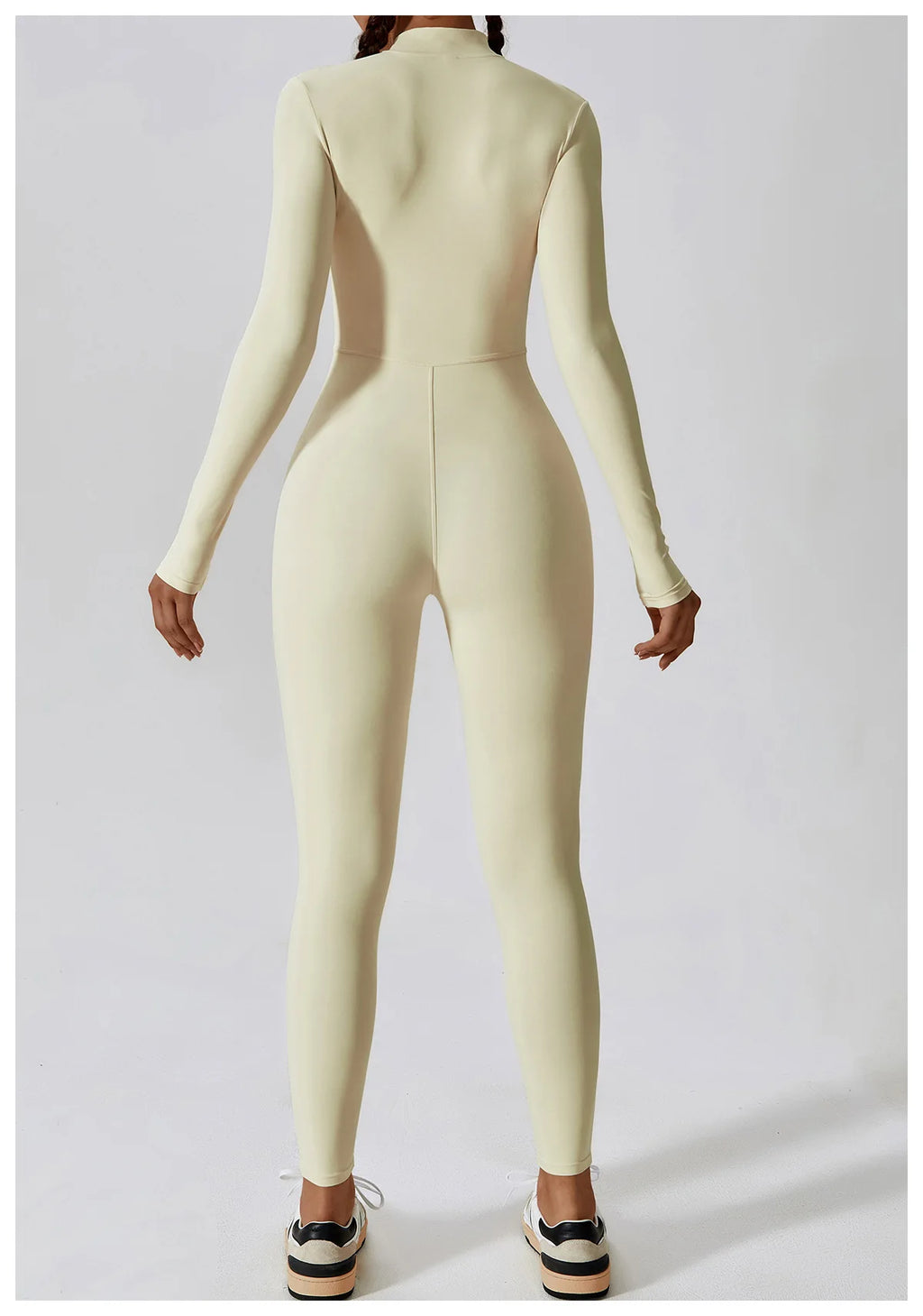 Full-Length Workout Jumpsuit — QuickDry Comfort with Sculpting Fit
